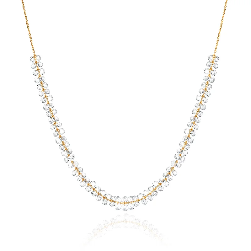 Eau de Rose Cut Diamond Necklace