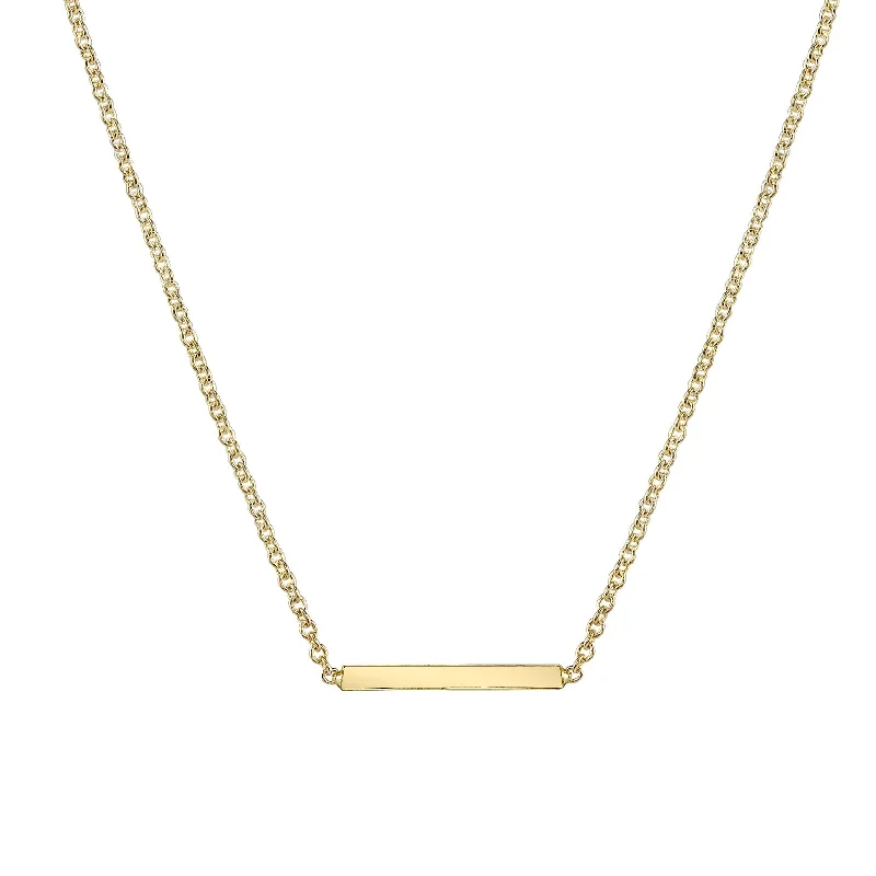 Mini Straight Bar Necklace