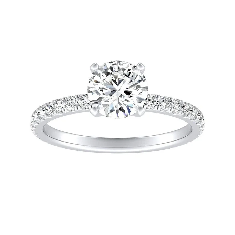 Auriya 14k Gold Classic 7/8ctw Round Diamond Engagement Ring (G-H, VS1-VS2)