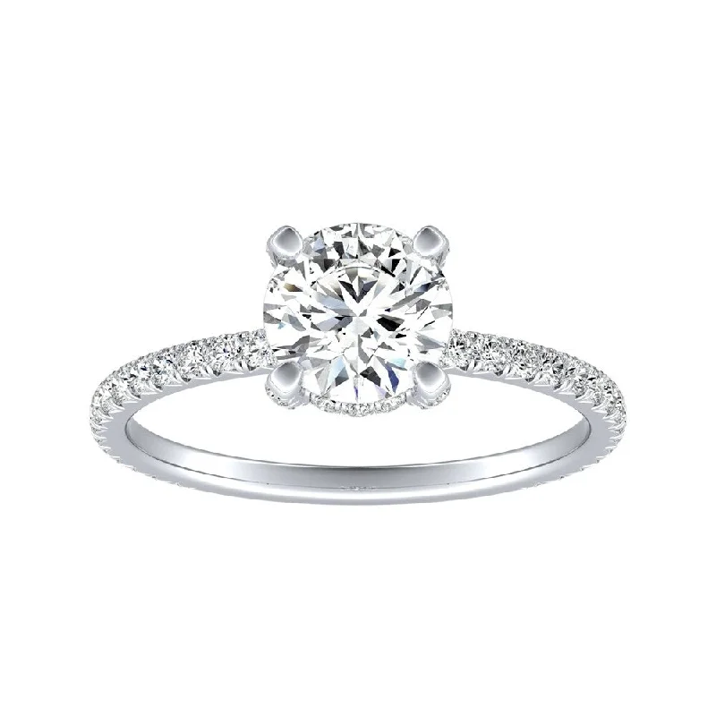 Auriya 14k Gold Classic 7/8ctw Round Diamond Engagement Ring (G-H, VS1-VS2)