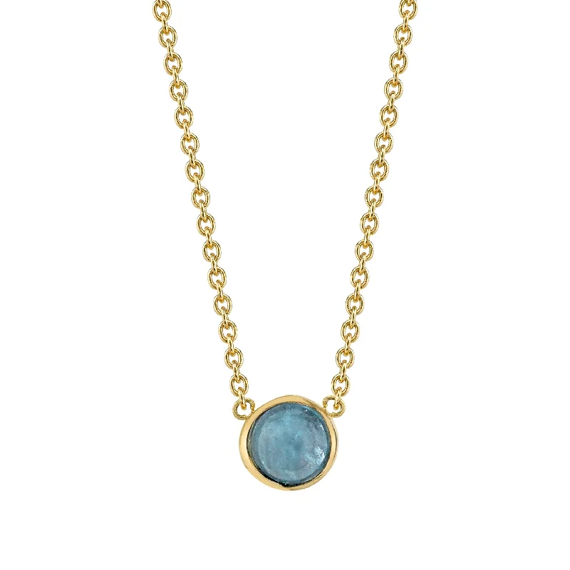 Baby Cab Necklace - Aquamarine