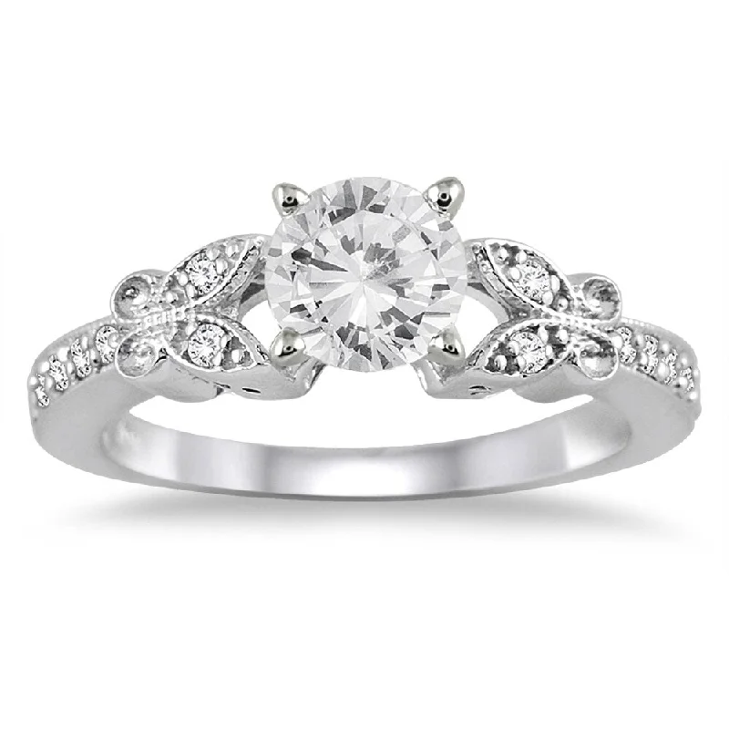 3/4 Carat TW Diamond Engagement Ring in 14K White Gold