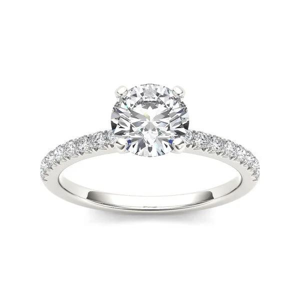 De Couer 14k White Gold 3/4ct TDW Diamond Engagement Ring