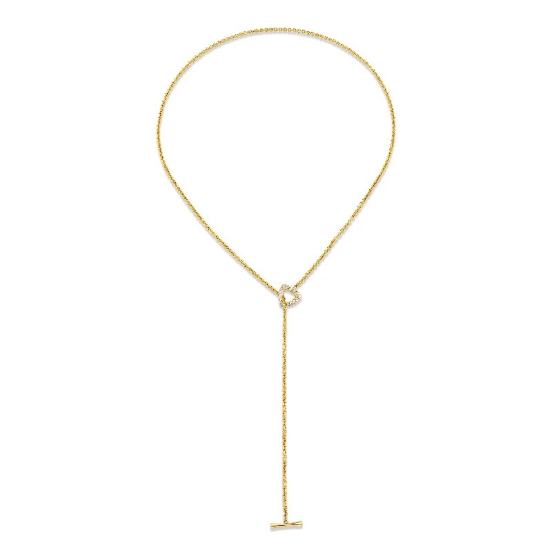 Pavé Diamond Trillion Toggle Lariat