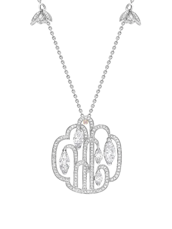 Secret Garden Diamond Platinum Pendant