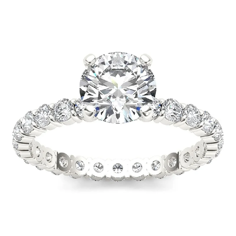 De Couer 14k White Gold 2 1/2ct TDW Diamond Engagement Ring