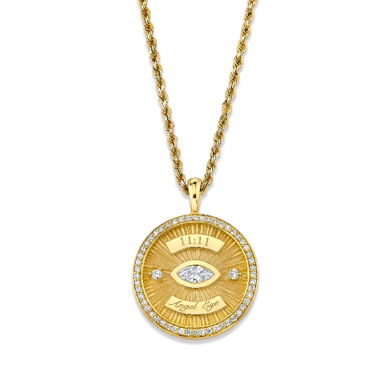 11:11 Angel Eye Coin Pendant