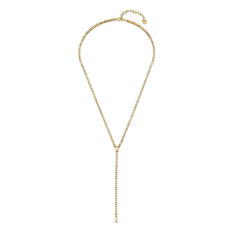 18K Iris Diamond Tennis Lariat